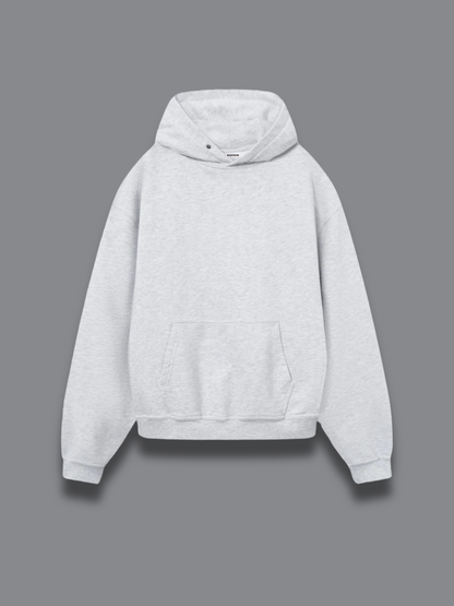 ROSMOON Unisex Gri Hoodie Kapüşonlu Sweatshirt