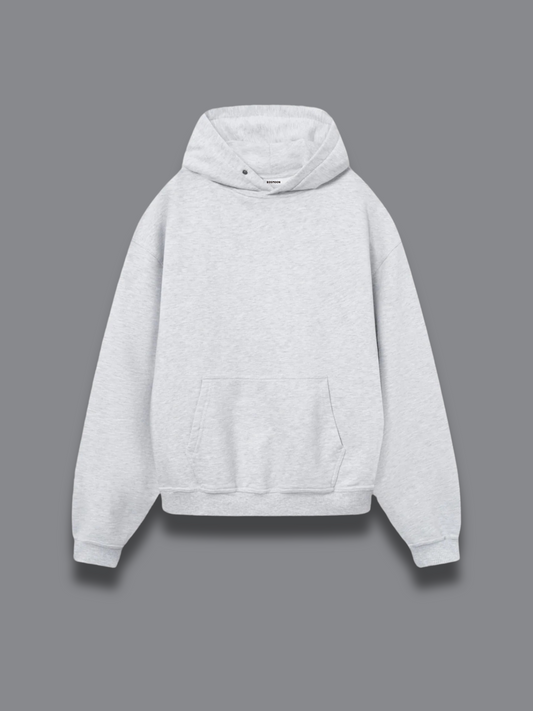 ROSMOON Unisex Gri Hoodie Kapüşonlu Sweatshirt