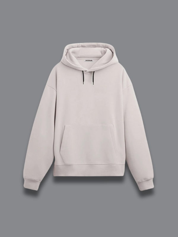 ROSMOON Unisex Gri Hoodie Kapüşonlu Sweatshirt